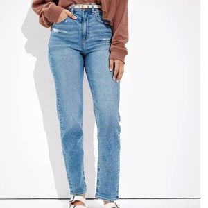 AE Stretch Mom Straight Jeans